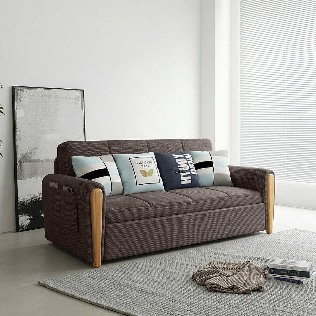 Mavis Two Seater Sofa Bed, Dark Grey - Miola