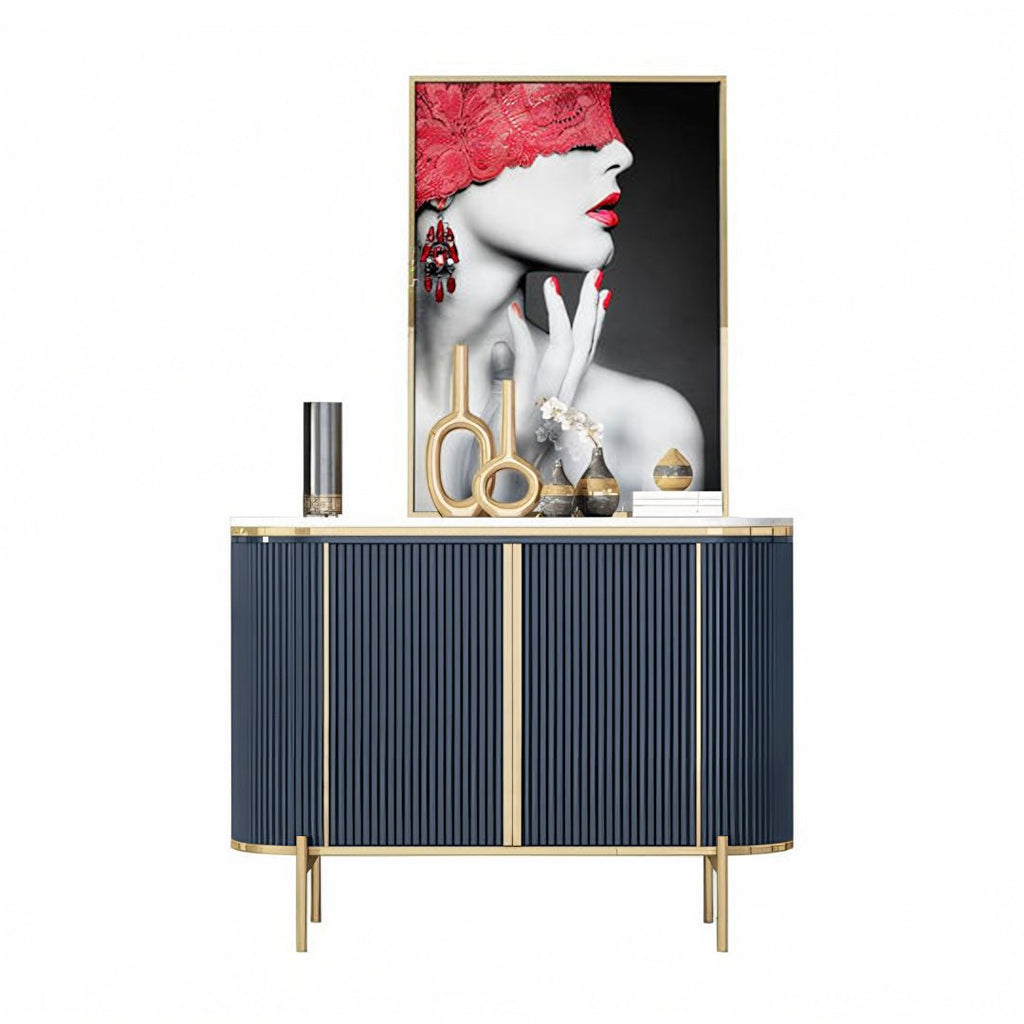 Elec Sideboard, Green & Gold - Miola
