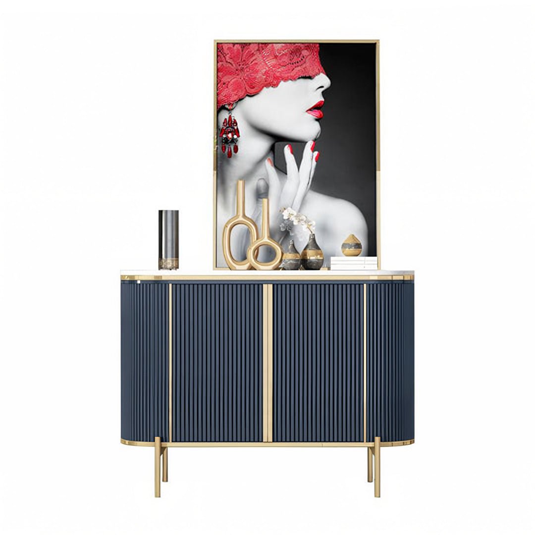 Elec Sideboard, Green & Gold - Miola