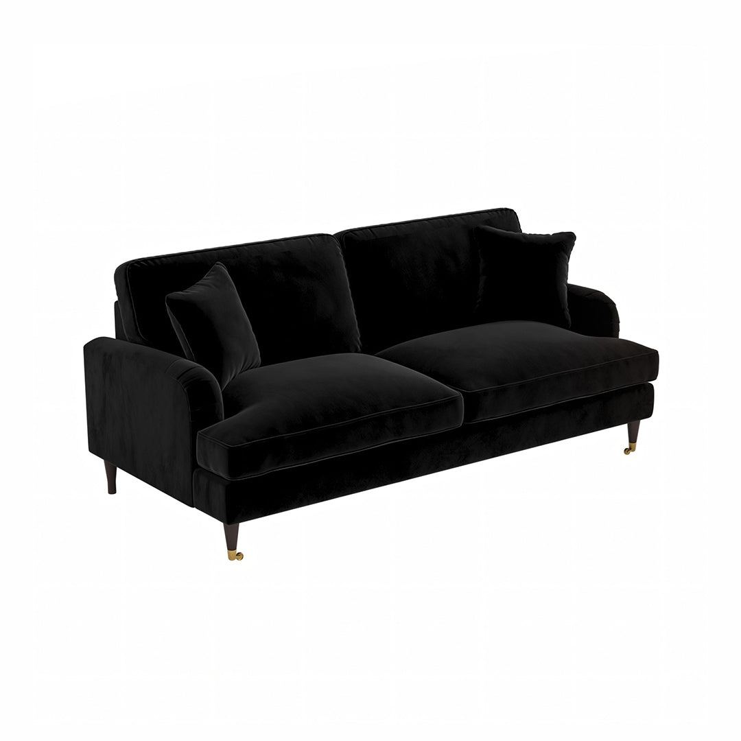 Ismail Two Seater Sofa, Loveseat, Velvet - Miola