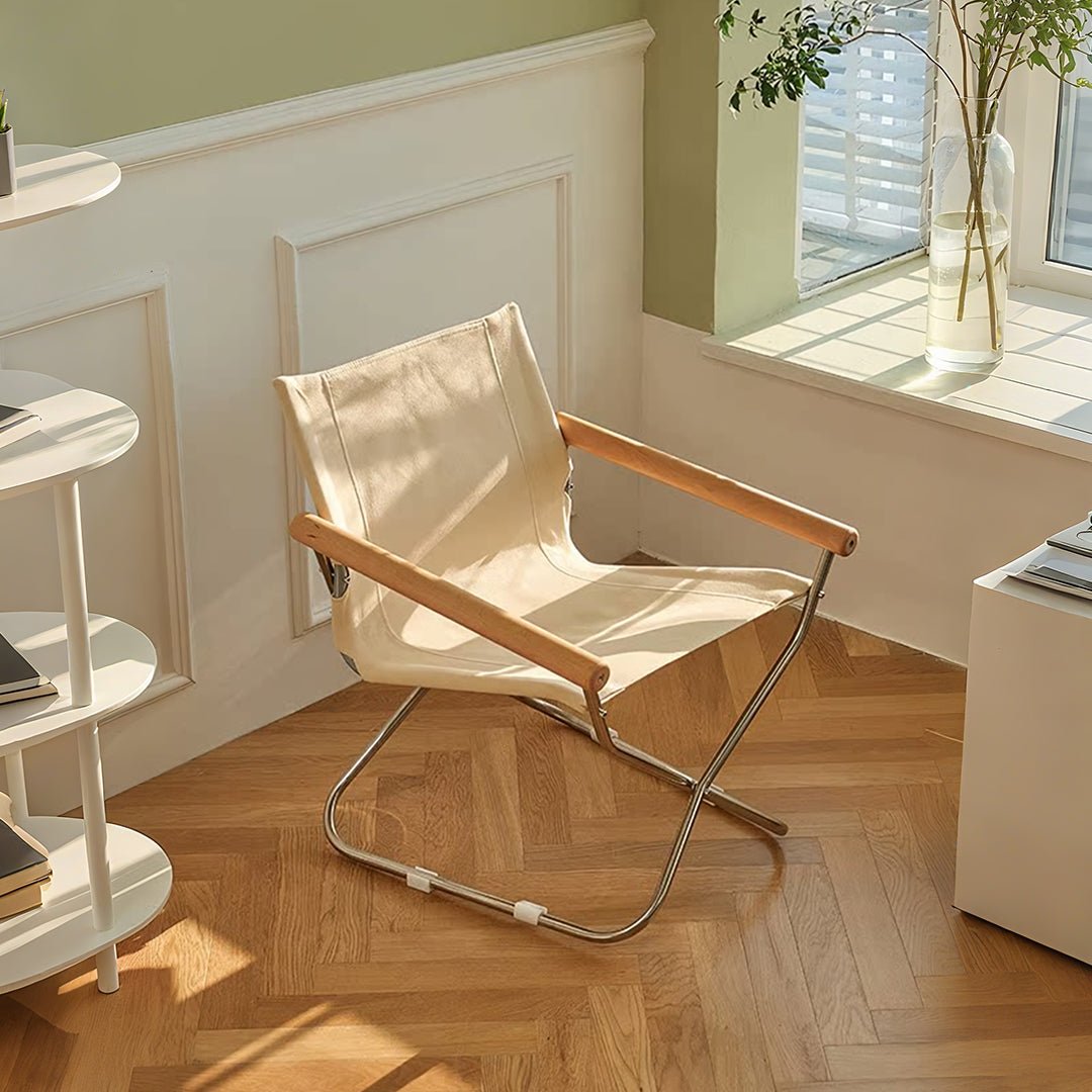 Kato Foldable Armchair, Stainless Steel - Miola