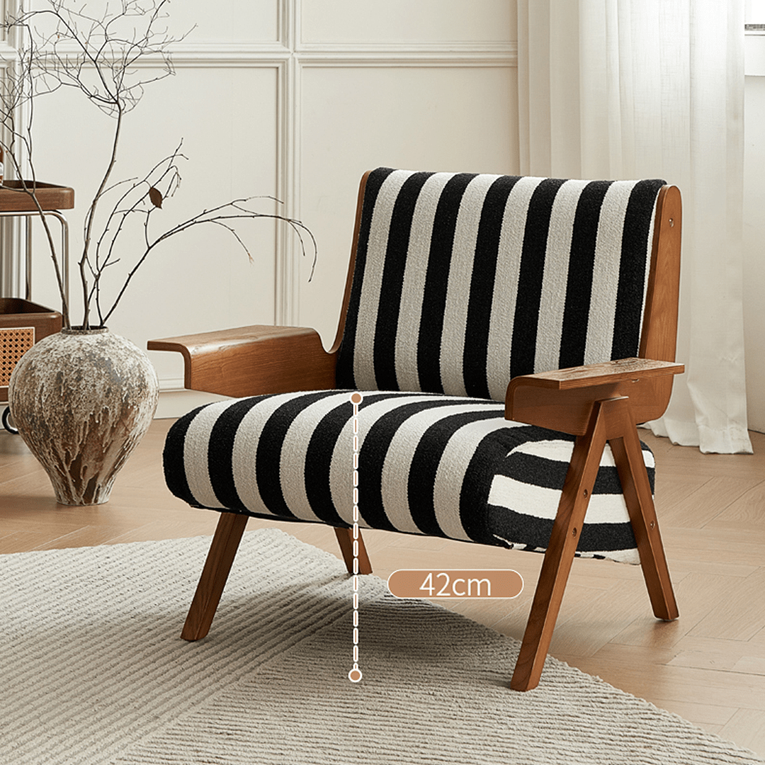Alba Armchair Vintage, Armchair With Wood, Solid Wood - Miola