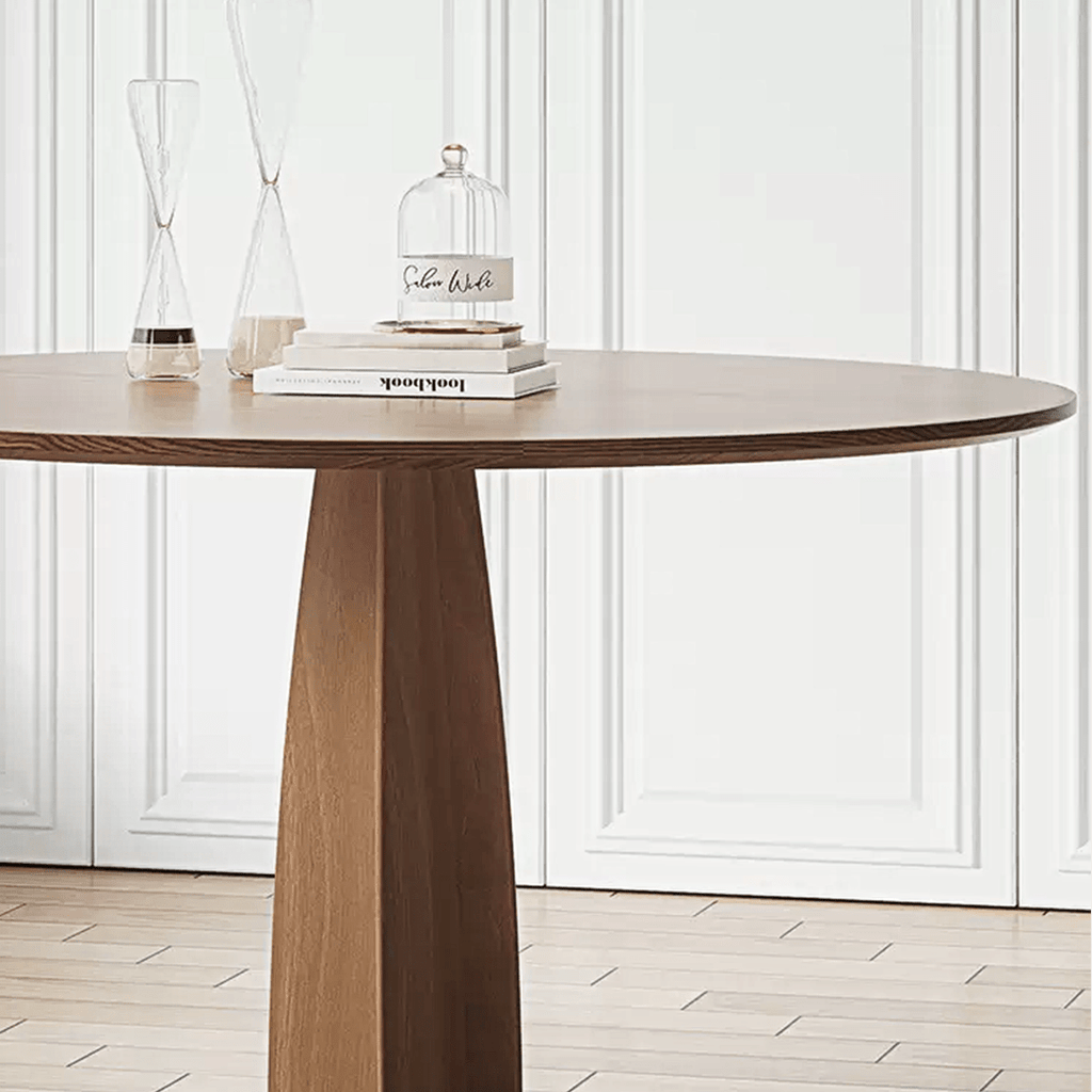 Seraphina Round Dining Table, Solid Wood - Miola