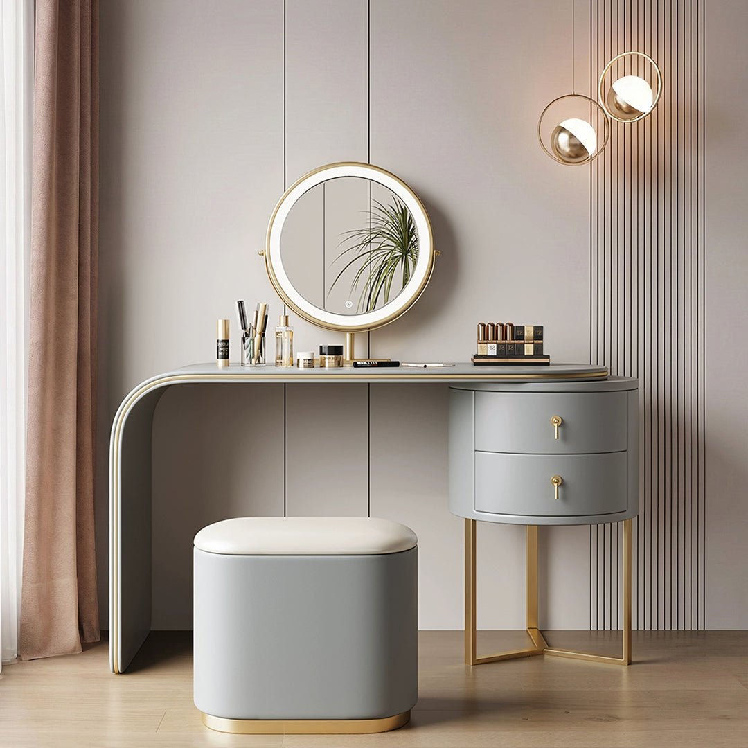 Noorali Dressing Table with Mirror, More Colors Available - Miola