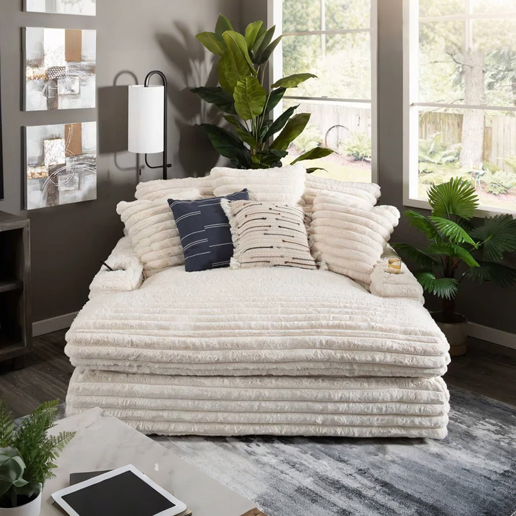Echeverría Bean Bag Sofa, Day Bed Chaise, Armchair, Corduroy - Miola