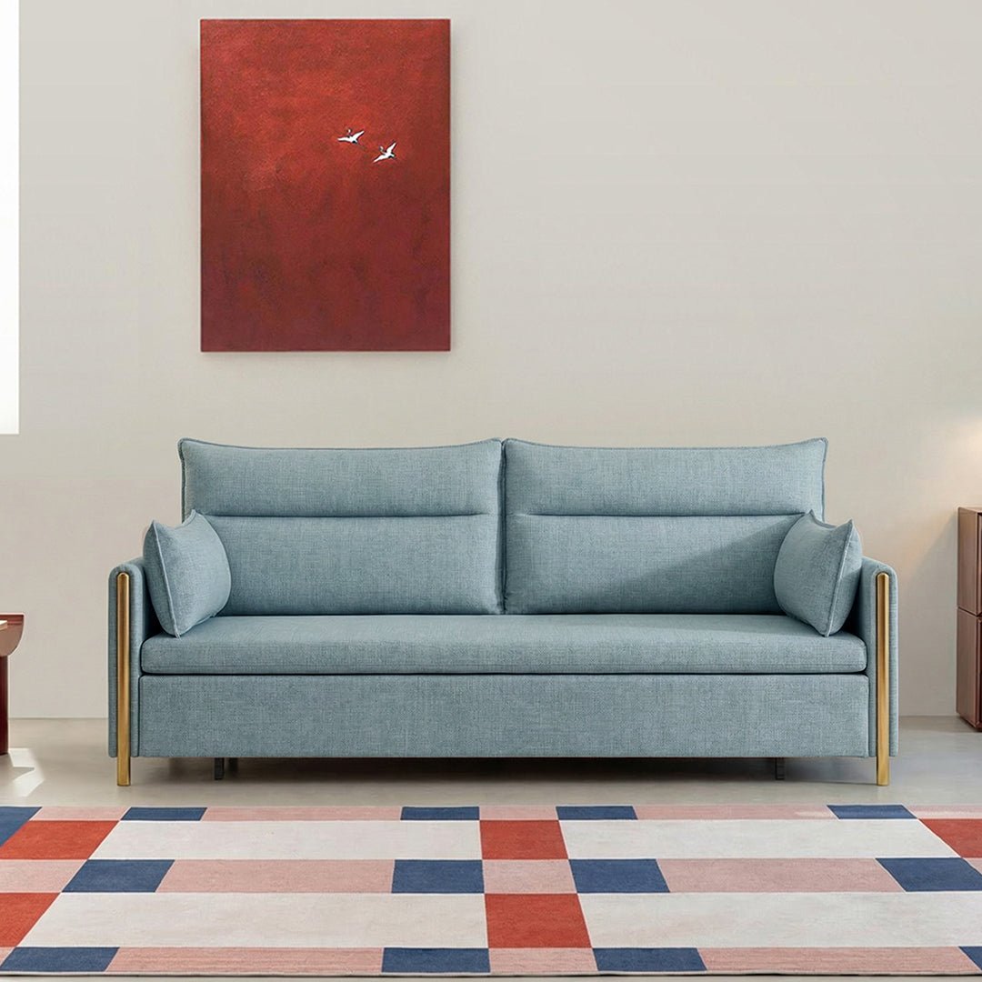 SB122 Two Seater Sofa Bed, Linen - Miola