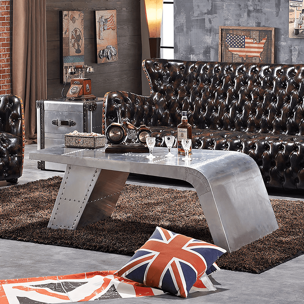 Aviator Coffee Table, Aluminium - Miola