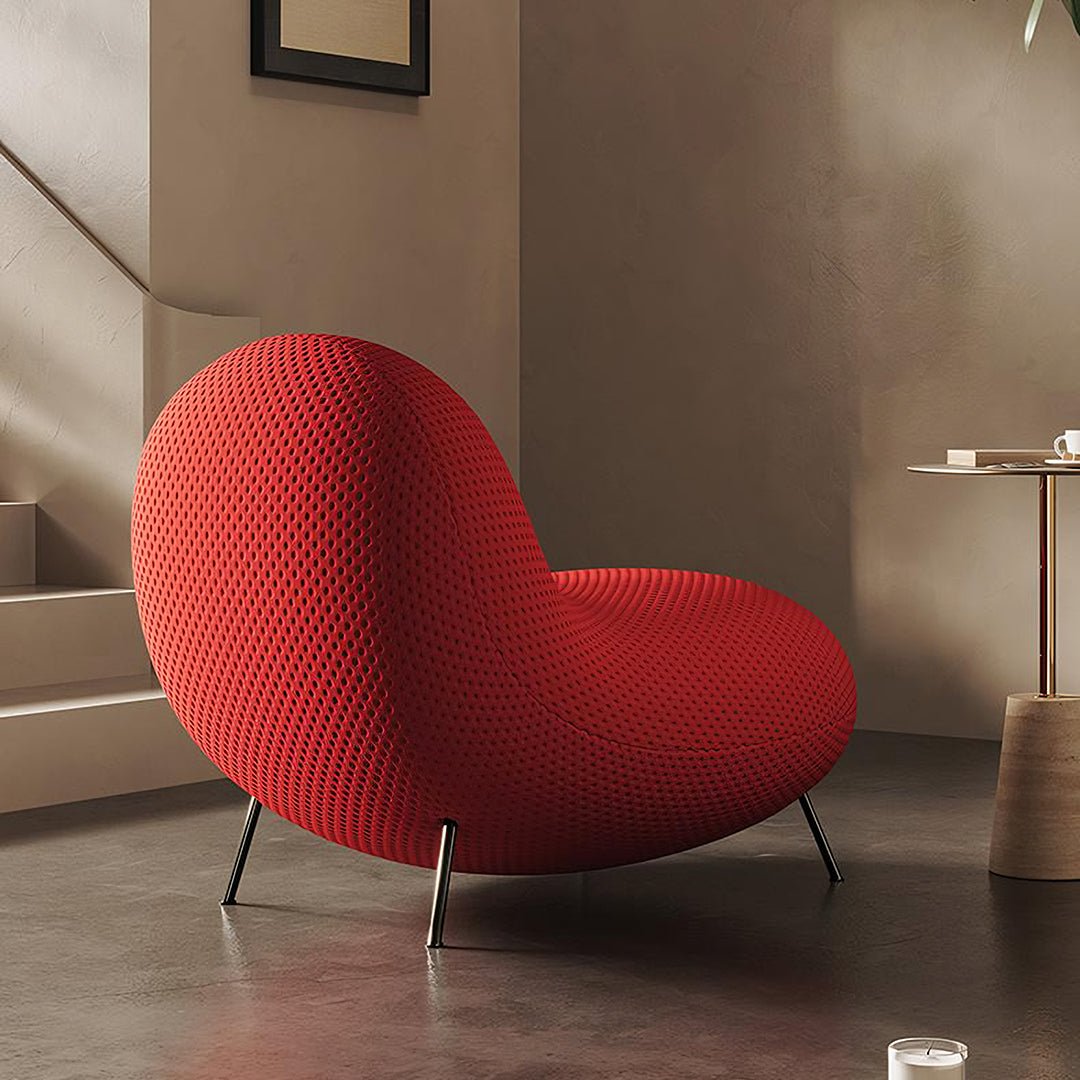 Cruz Easy Chair, Lounge Chair, Red - Miola