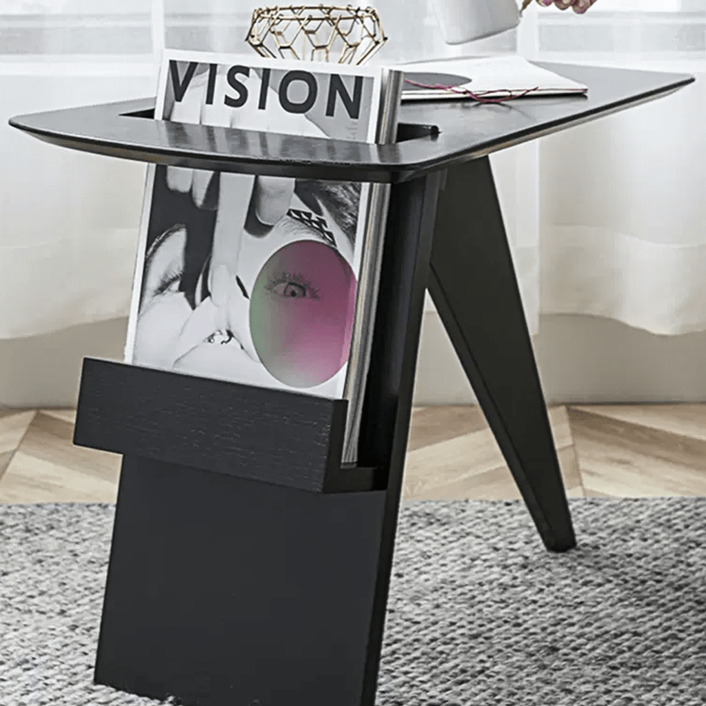 Pallas Side Table, With Magazine Rack - Miola