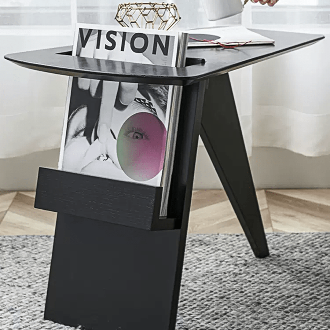 Pallas Side Table, With Magazine Rack - Miola
