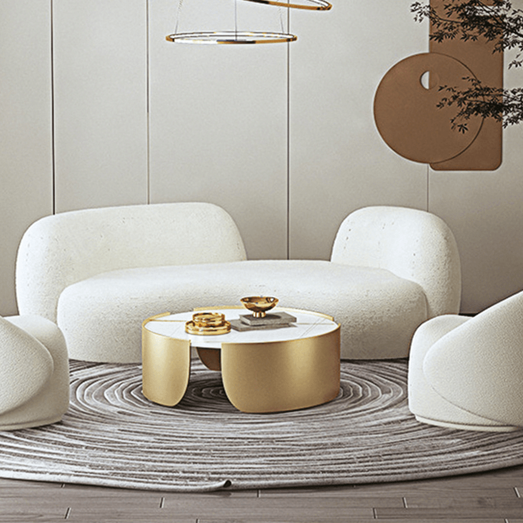 Elara Modern Curved Two Seater, Three Seater Sofa, Boucle - Miola