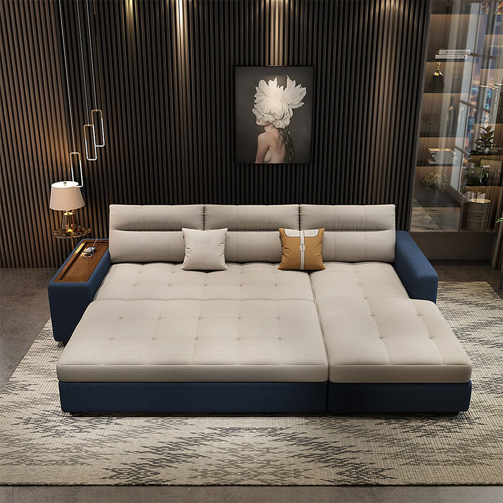 Lobo Sectional Sofa With Storage, Chaise Lounge Sofa Bed - Miola