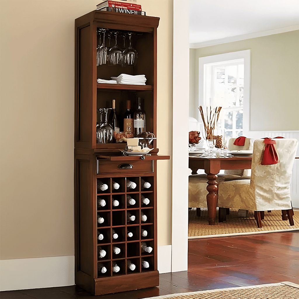 Ivanna Wine Cabinet, Wine Rack, Wood - Miola