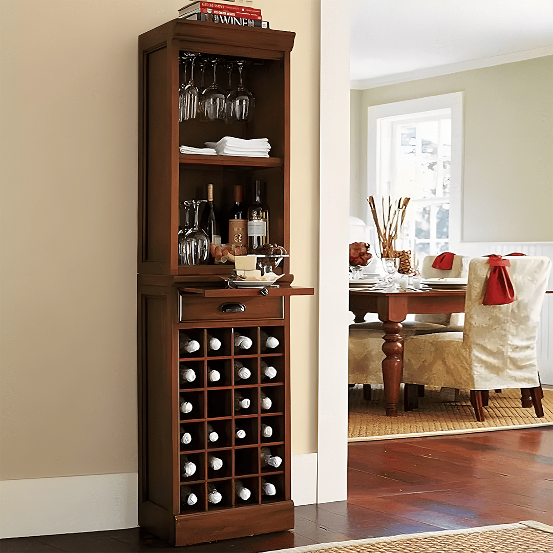 Ivanna Wine Cabinet, Wine Rack, Wood - Miola