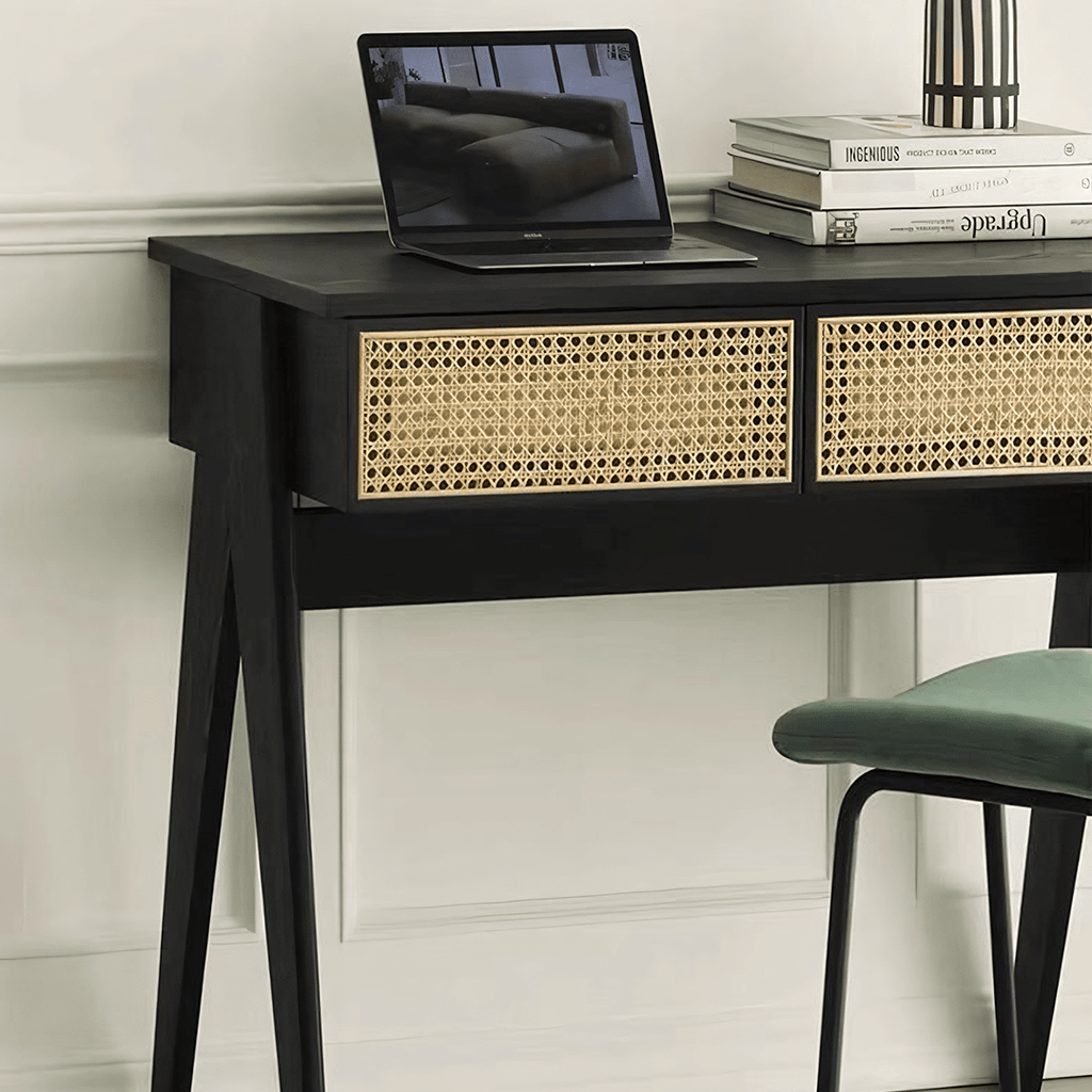 Lambeth Office Desk, Black - Miola