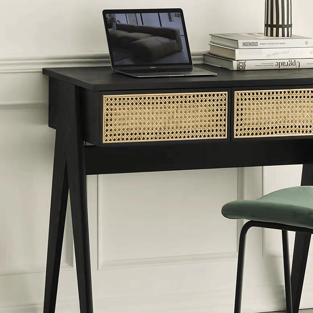 Lambeth Office Desk, Black - Miola