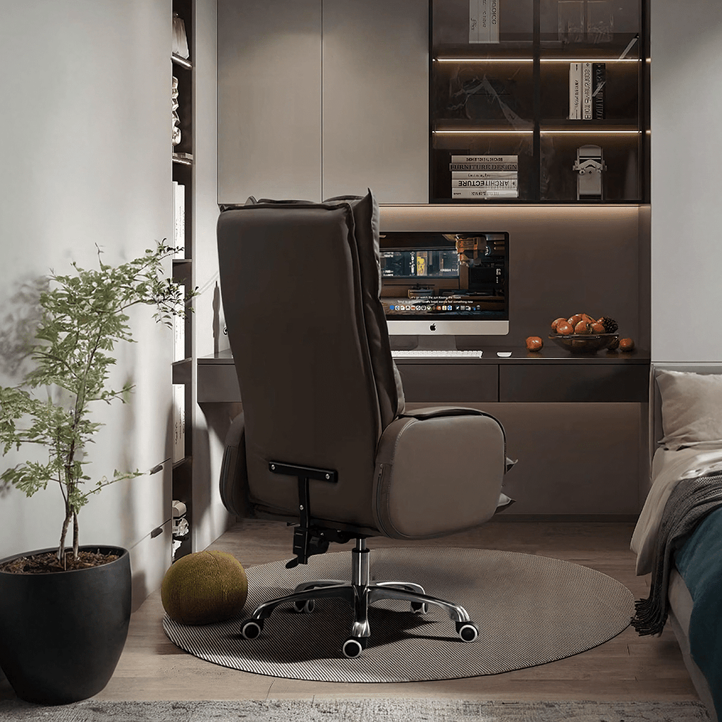 Manaia Recliner Office Chair With Footrest, Swivel - Miola