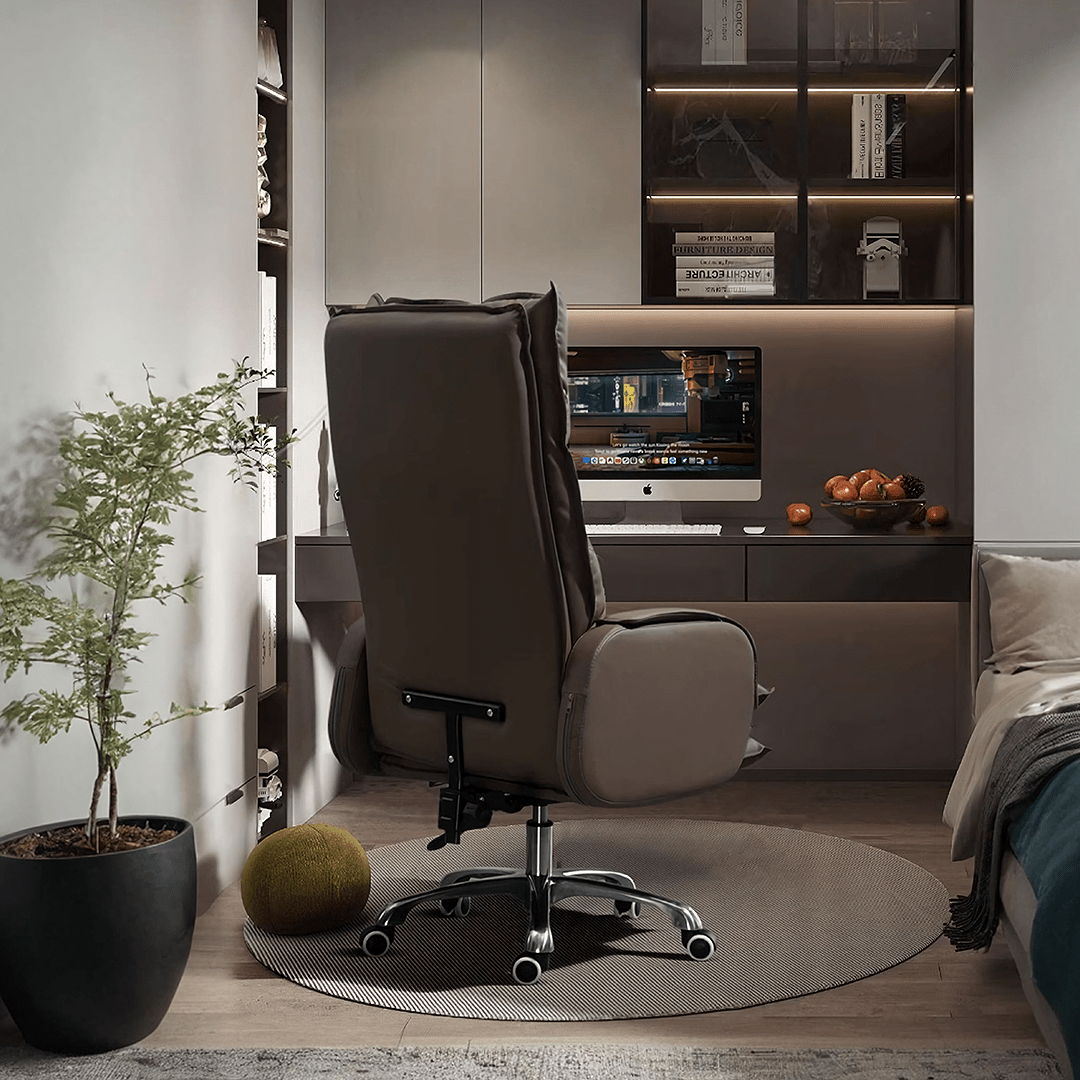 Manaia Recliner Office Chair With Footrest, Swivel - Miola