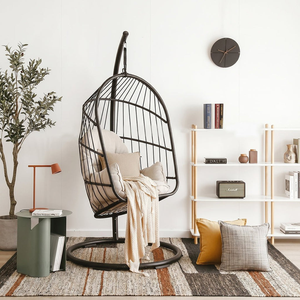 The CAGE Rattan Hanging Chair, Indoor/ Outdoor Furniture - Miola