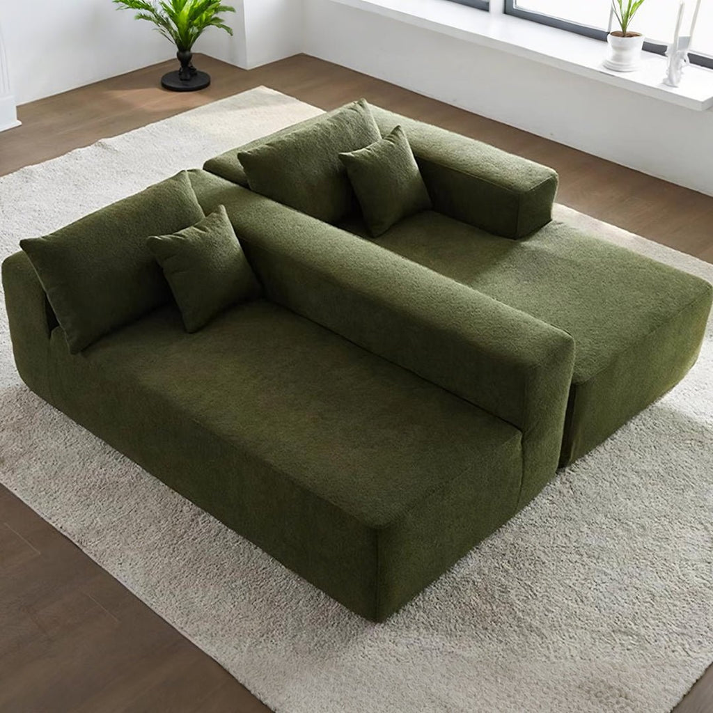 Ortega Modular Sofa Bed, Three Seater Corner Sofa Bed, Boucle - Miola