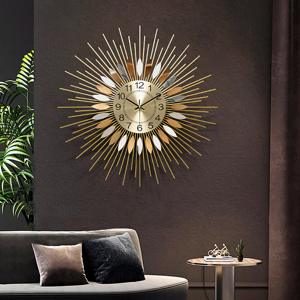 Round Art Deco Wall Clock