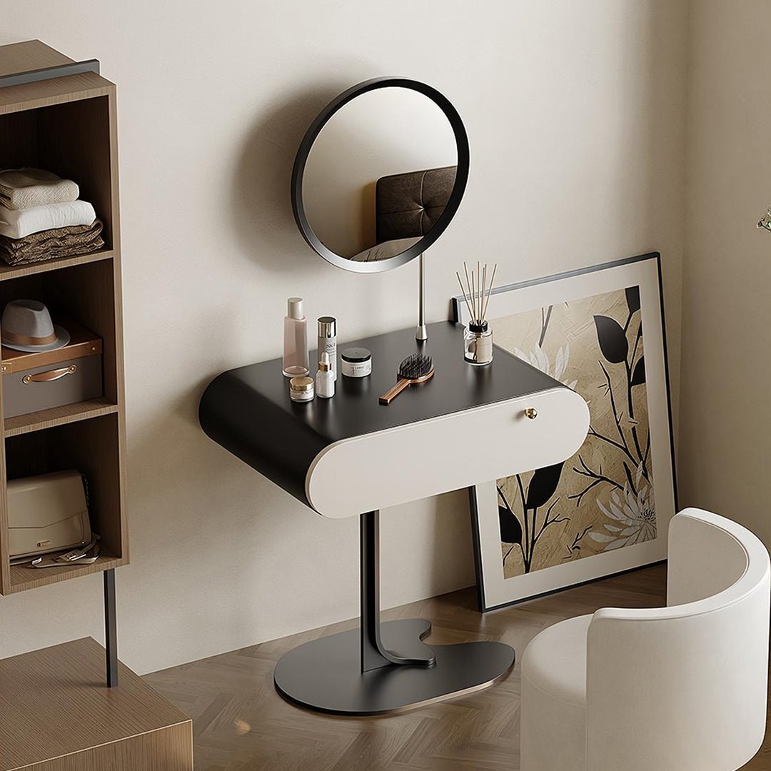 Suzuki Small Dressing Table With Mirror, Slimline Dressing Table - Miola