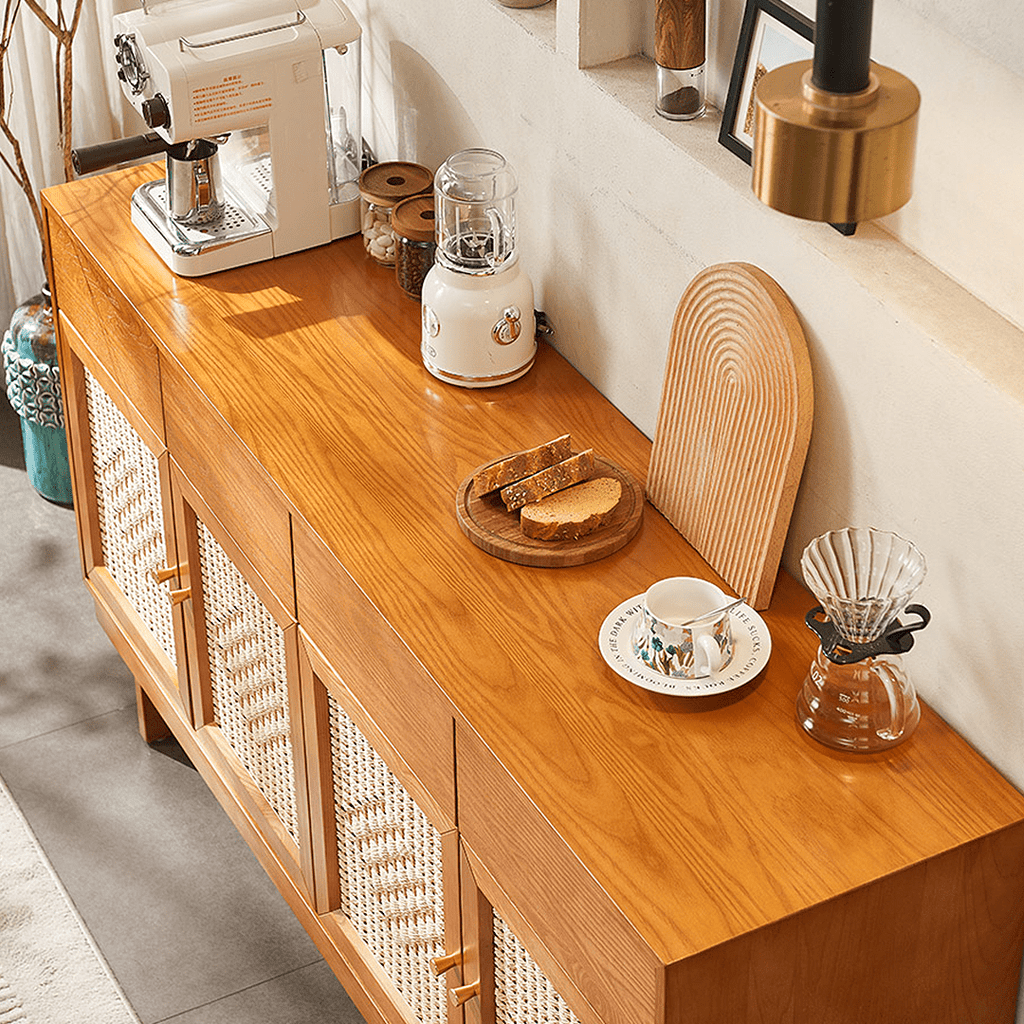 Hadza Narrow Sideboard, Solid Wood - Miola