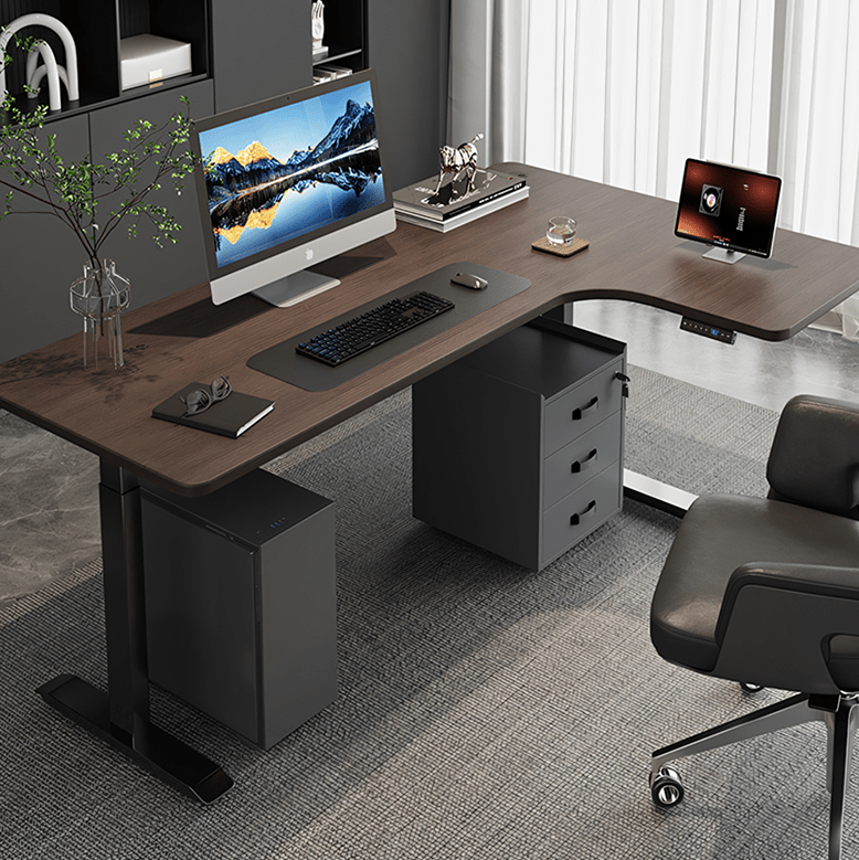 Smart Electric Standing Office Desk, Computer Corner Desk - Miola