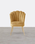 R3 Shell Dining Chair, Velvet - Miola