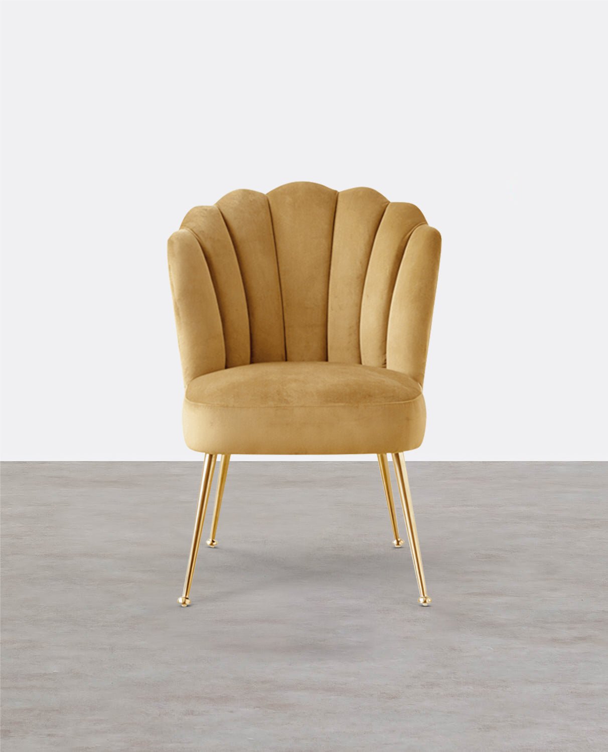 R3 Shell Dining Chair, Velvet - Miola
