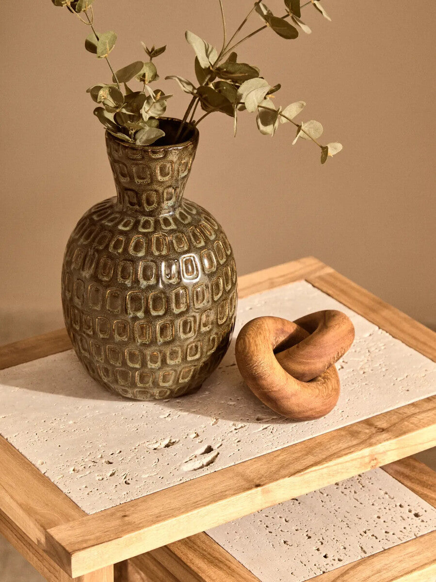 Cato Brown Wood Small Knot Decor