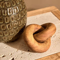 Cato Brown Wood Small Knot Decor
