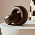 Cato Black Wood Small Knot Decor - Miola