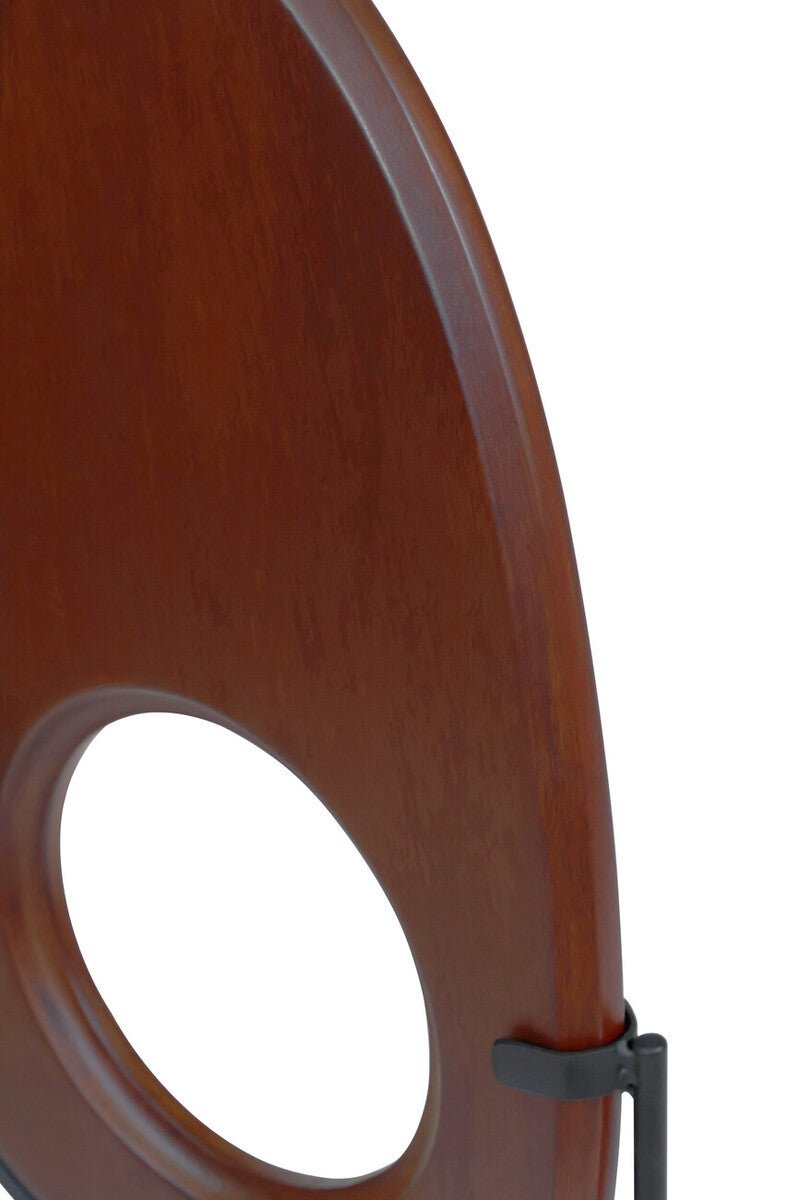 Westo Natural Wood Vertical Sculpture With Travertine Base - Miola