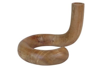 Arlo Natural Wood Candle Holder - Miola