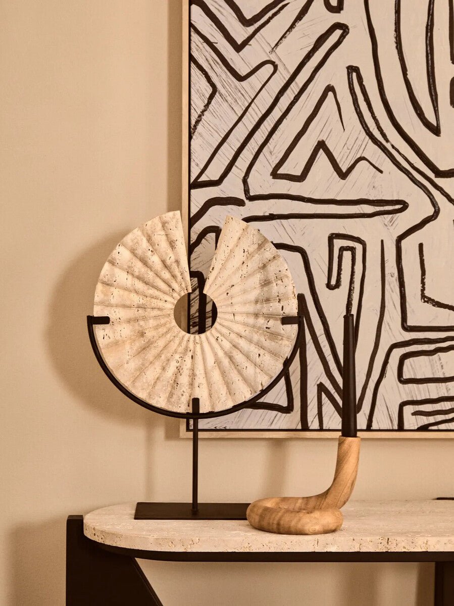 Arlo Natural Wood Candle Holder - Miola