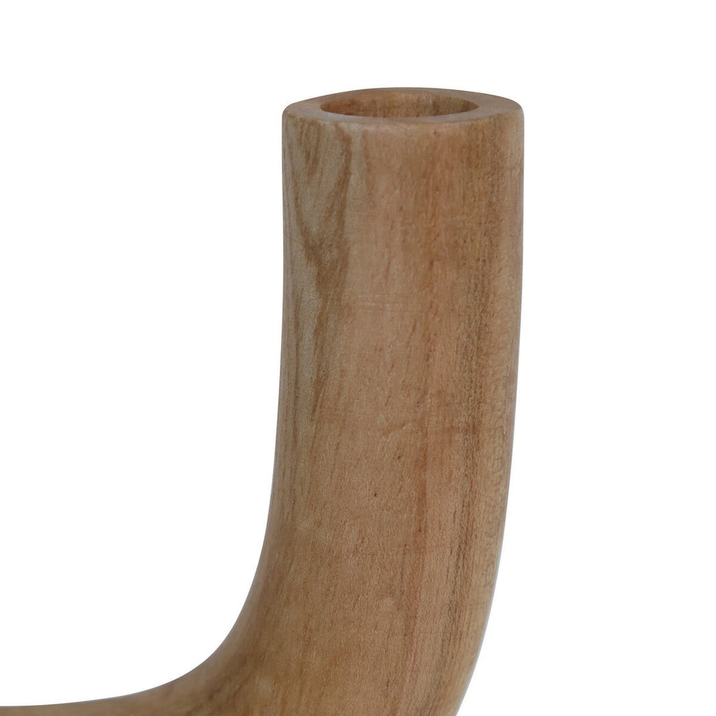 Arlo Natural Wood Candle Holder - Miola