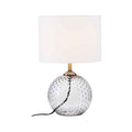 Noa Grey Glass Table Lamp - Miola