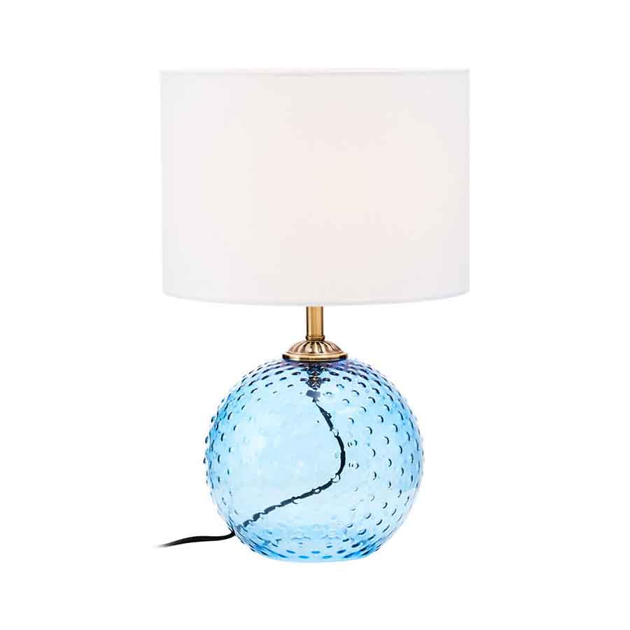 Blue Glass Table Lamp