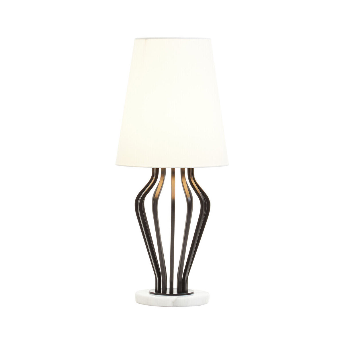 Zada Black And White Table Lamp