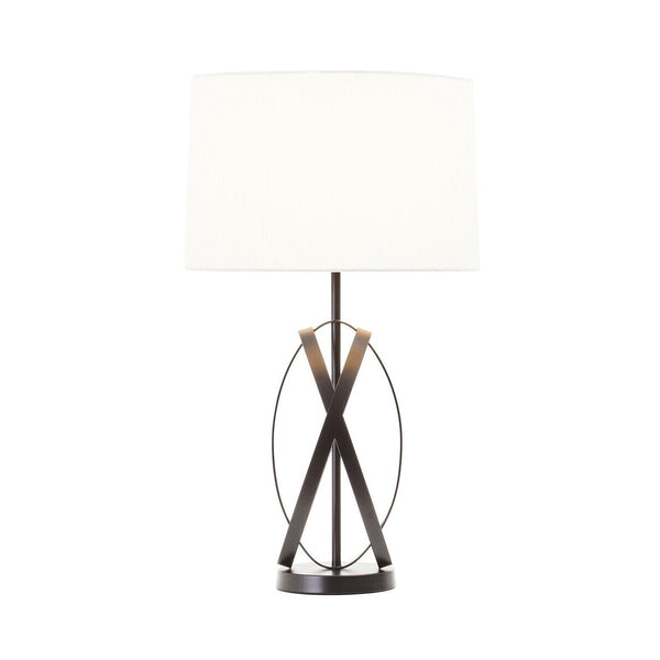 Black Cross Table Lamp - Miola
