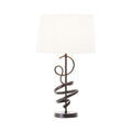 Matte Black Squiggle Table Lamp - Miola