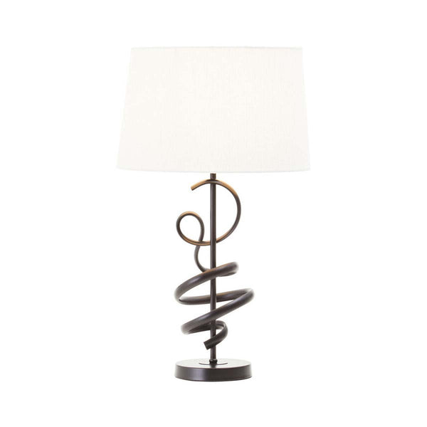 Matte Black Squiggle Table Lamp - Miola