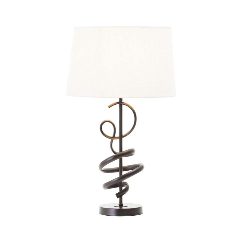 Matte Black Squiggle Table Lamp