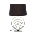 Zayda Brushed Chrome Sphere Table Lamp - Miola