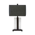 Black and White Marble Table Lamp - Miola