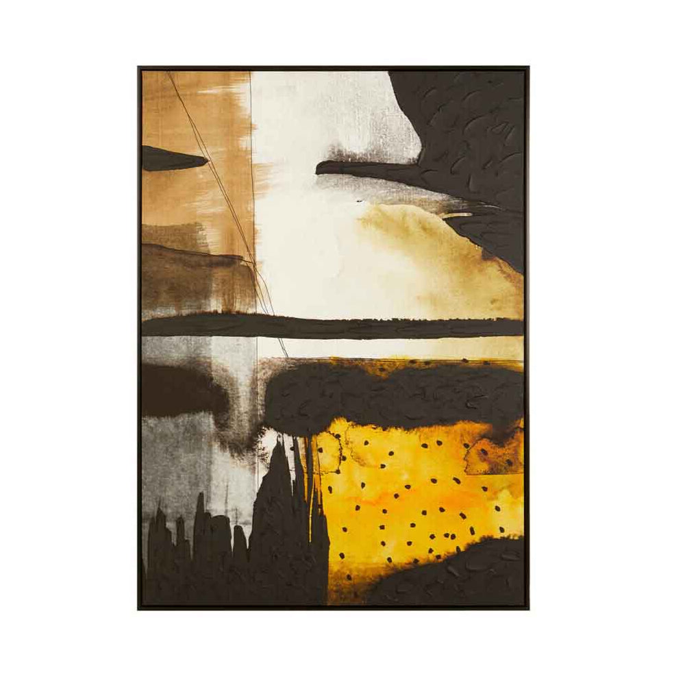 Astratto Black And Ochre