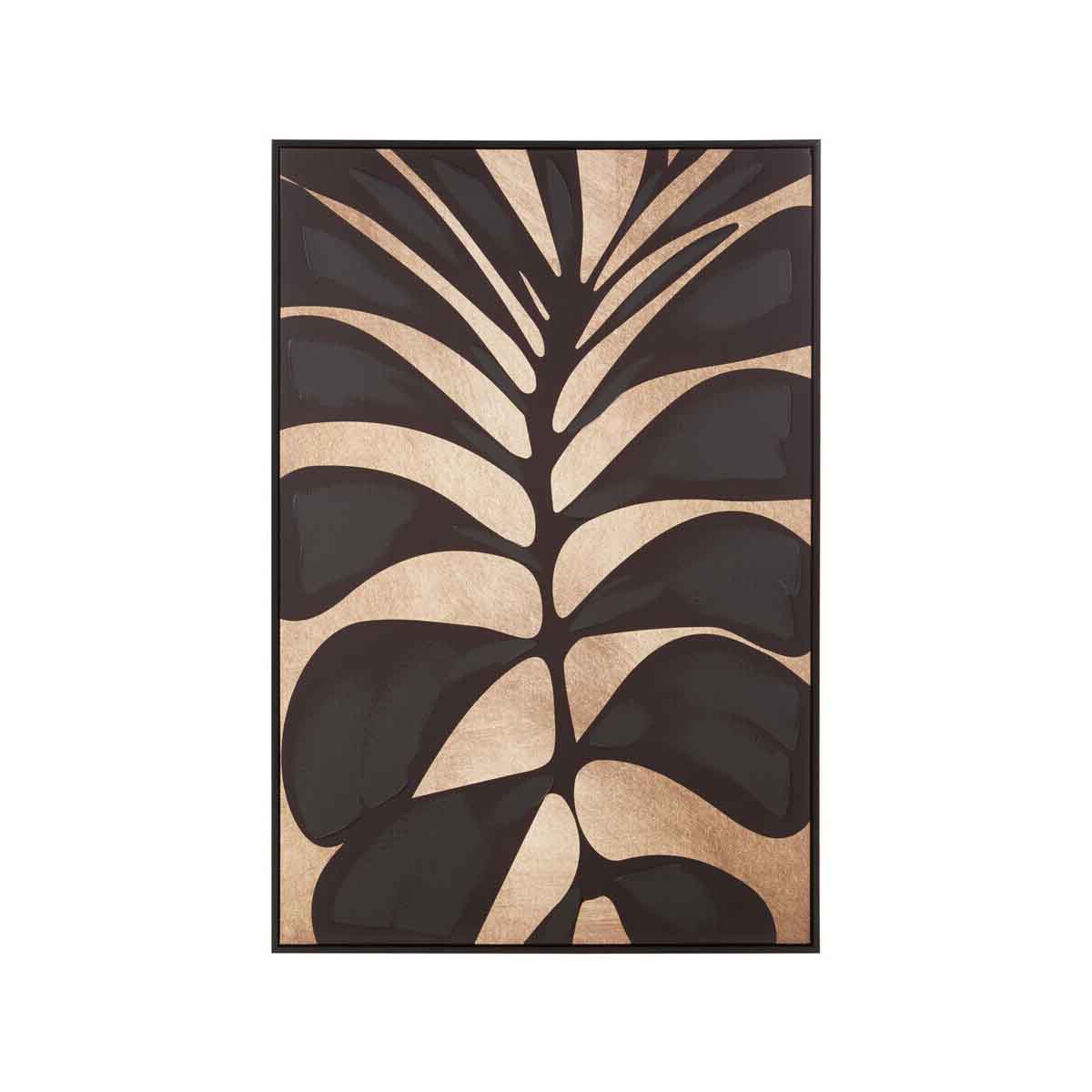 Black Leaf Wall Art