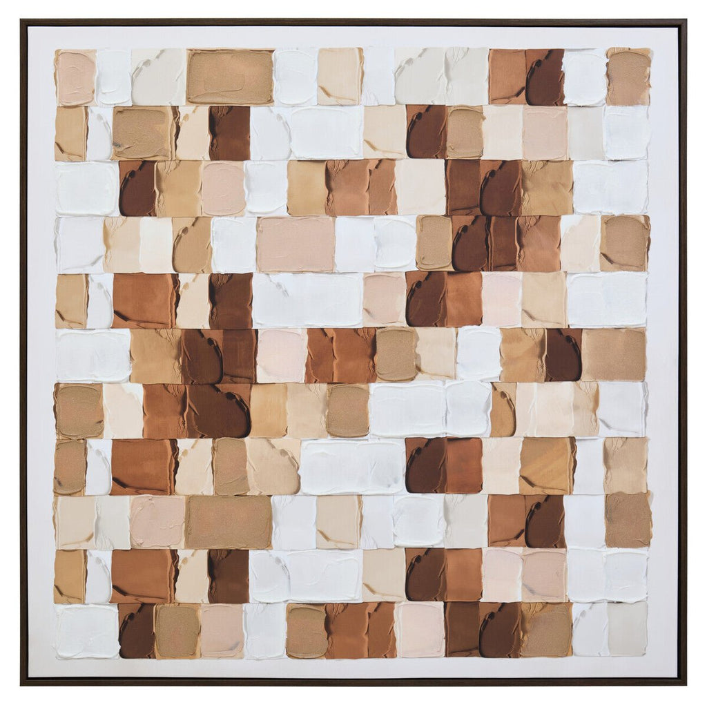 Astratto Textured Wall Art in Neutral Tones - Miola
