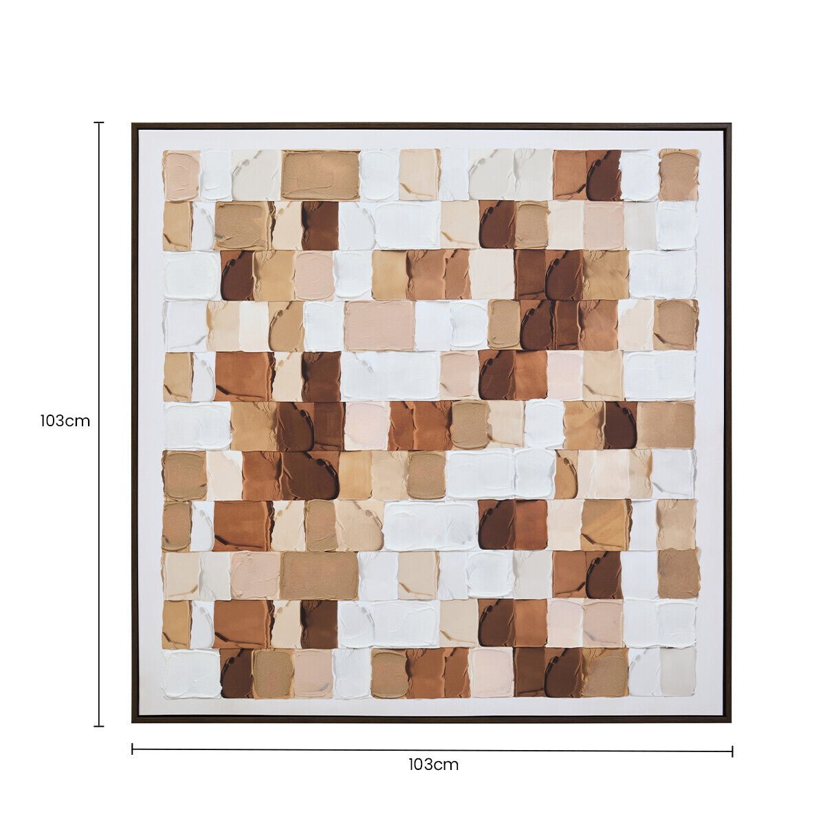 Astratto Textured Wall Art in Neutral Tones - Miola